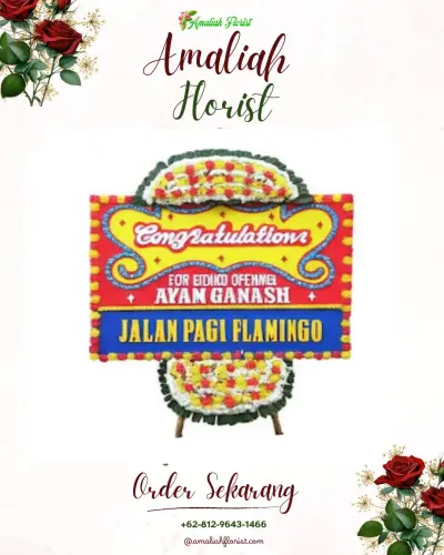 Bunga Papan Congratulation di Losari